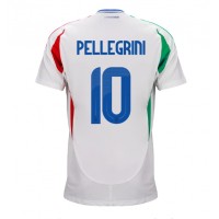 Echipament fotbal Italia Lorenzo Pellegrini #10 Tricou Deplasare European 2024 maneca scurta